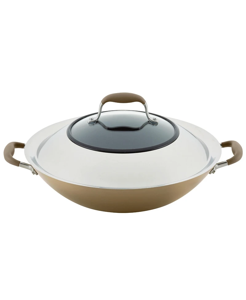 Anolon Advanced Home Hard-Anodized Nonstick Wok with Side Handles, 14"