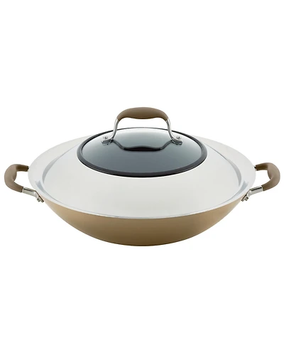 Anolon Advanced Home Hard-Anodized Nonstick Wok with Side Handles, 14"