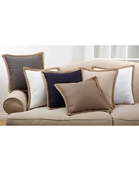 Saro Lifestyle Braided Jute Decorative Pillow, 20" x