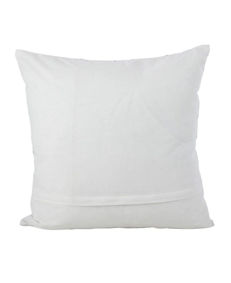 Saro Lifestyle Metallic Diamond Decorative Pillow, 18" x 18"