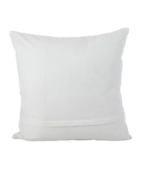 Saro Lifestyle Metallic Diamond Decorative Pillow, 18" x 18"