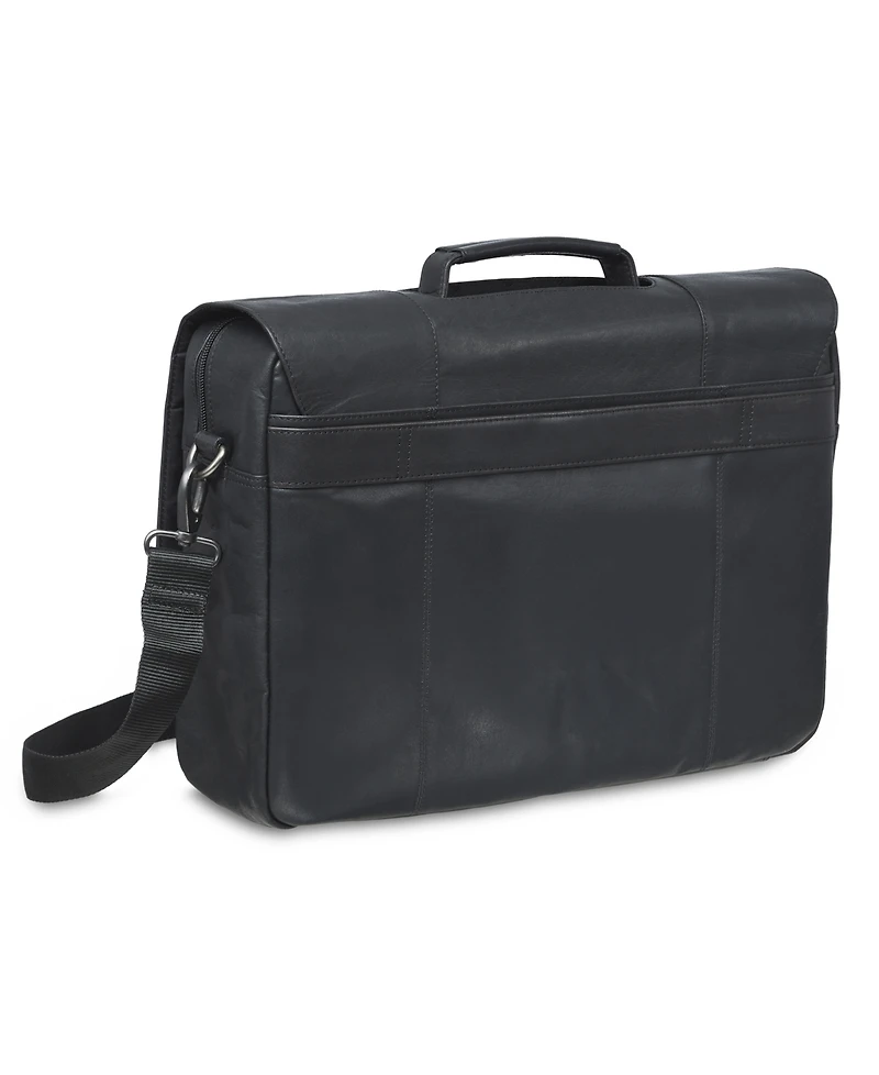 Mancini Buffalo Collection Porthole Laptop/ Tablet Briefcase