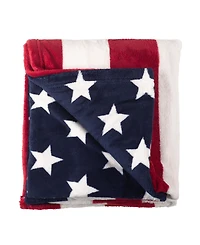 Saro Lifestyle American Flag Throw, 50" x 60"