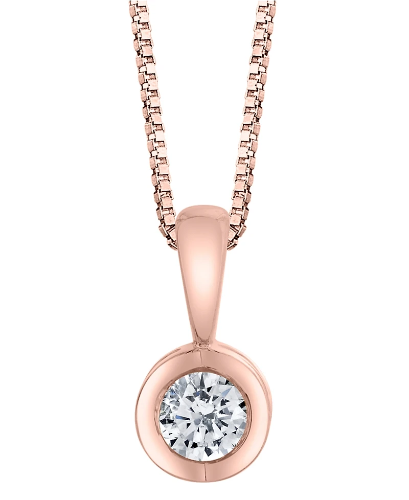 Sirena Diamond (1/10 ct. t.w.) Energy Pendant 14k White, Yellow or Rose Gold