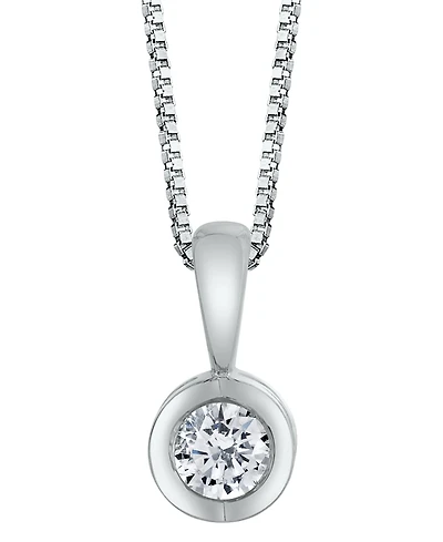 Sirena Diamond (1/10 ct. t.w.) Energy Pendant 14k White, Yellow or Rose Gold