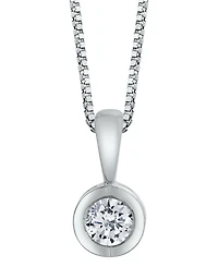 Sirena Diamond (1/10 ct. t.w.) Energy Pendant 14k White, Yellow or Rose Gold