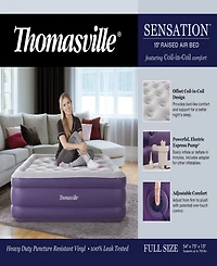 Thomasville Sensation 15" Air Mattress with Electric Pump, full
