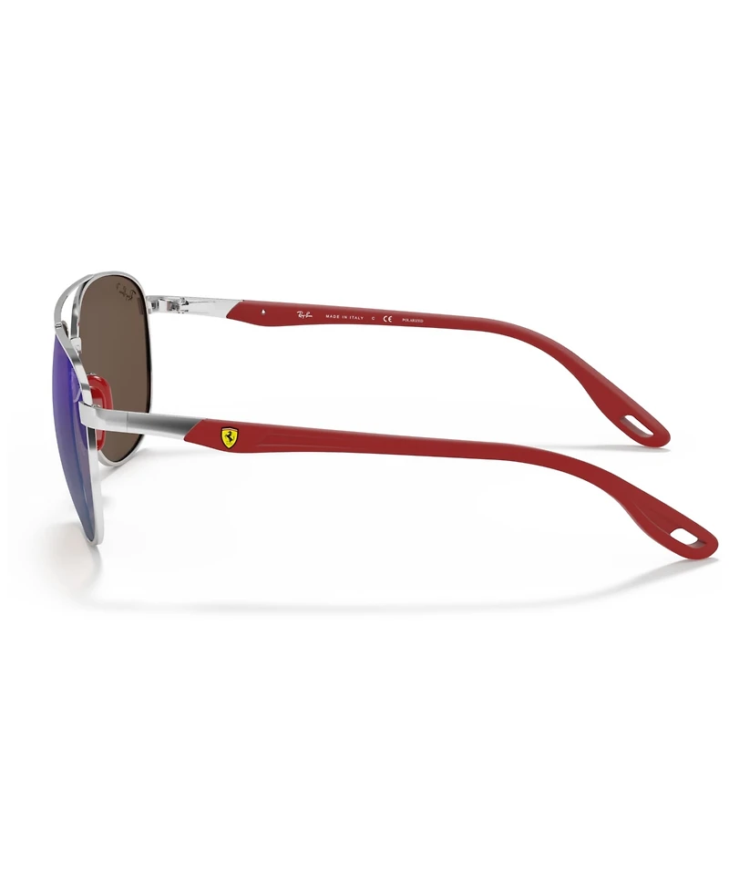 Ray-Ban Men's Polarized Sunglasses, RB3659M Scuderia Ferrari Collection 57