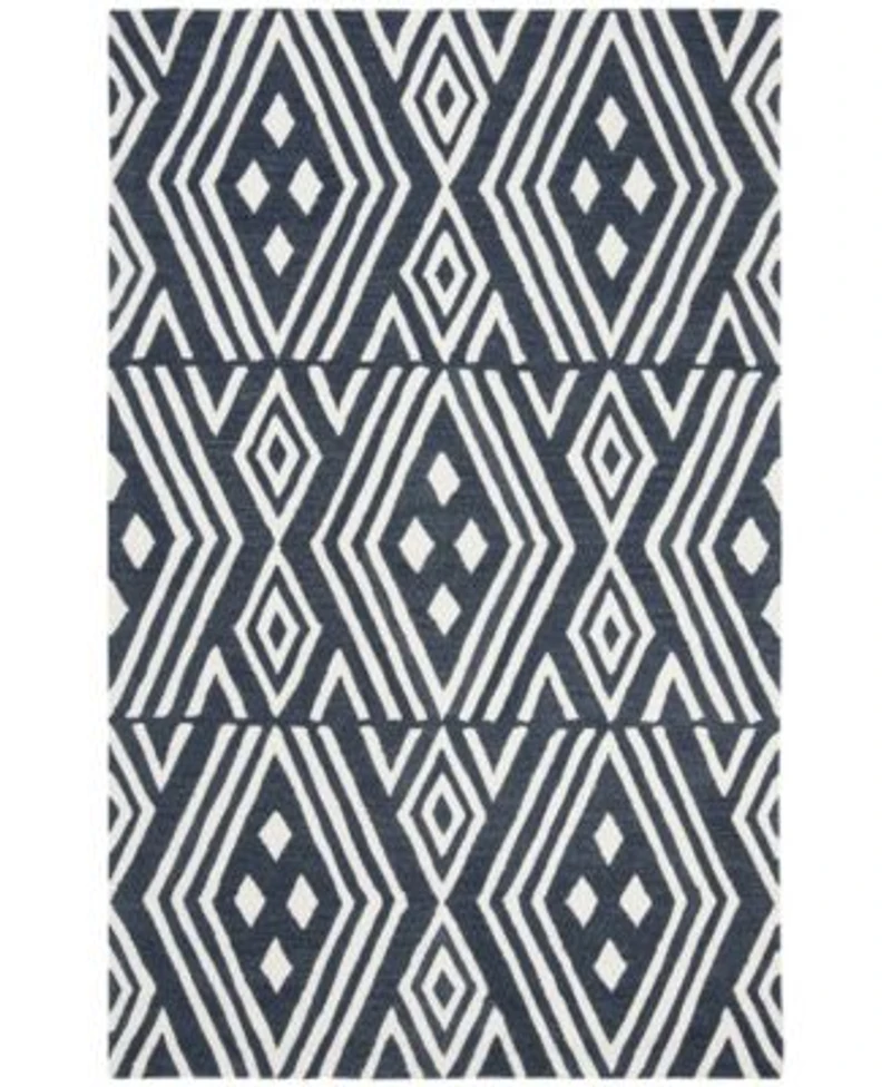 Lauren Ralph Lauren Imani Geometric Lrl6609n Slate Area Rug Collection