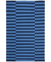 Lauren Ralph Lauren Ludlow Stripe Lrl7350a Indigo Area Rug Collection