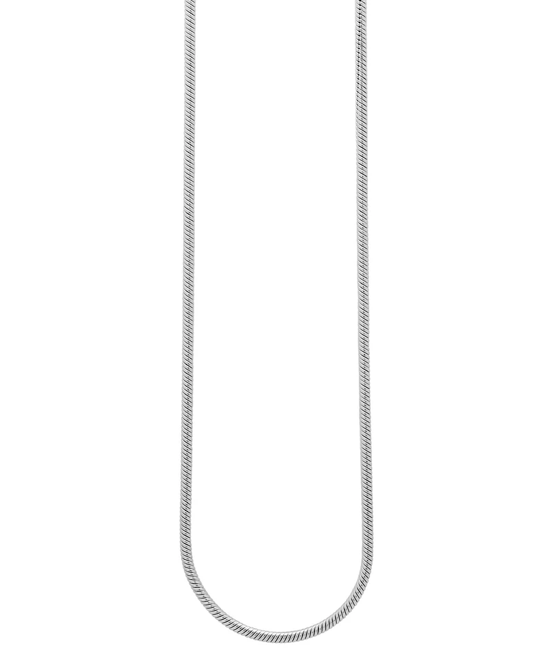 Steeltime Men's Stainless Steel 24" Snake Style Chain Necklaces