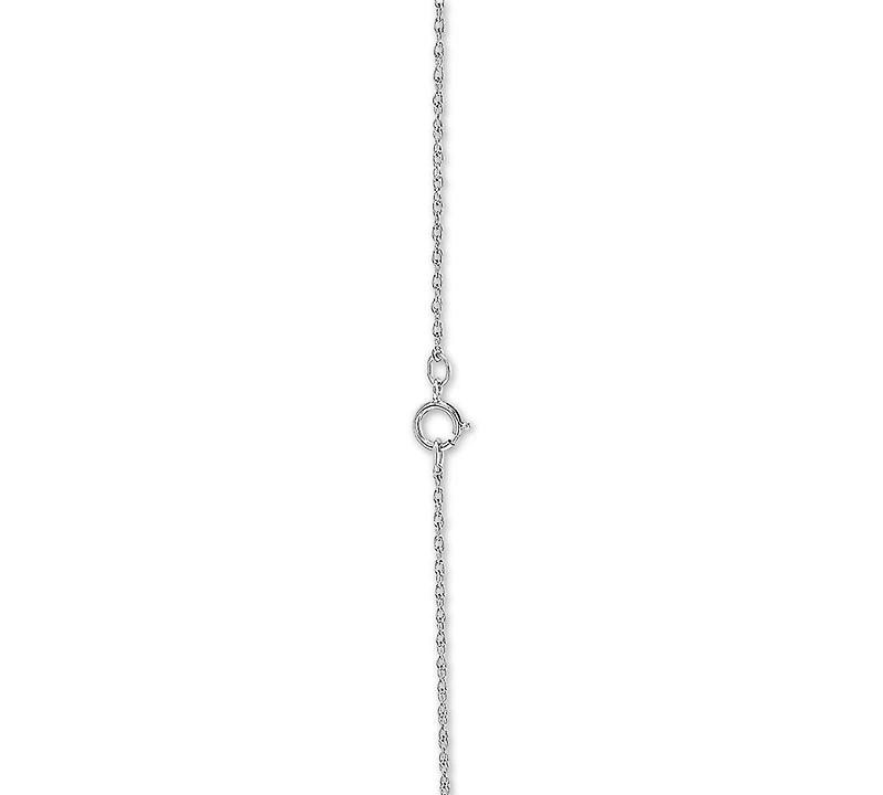 Diamond Heart Pendant Necklace (1/10 ct. t.w.) in Sterling Silver
