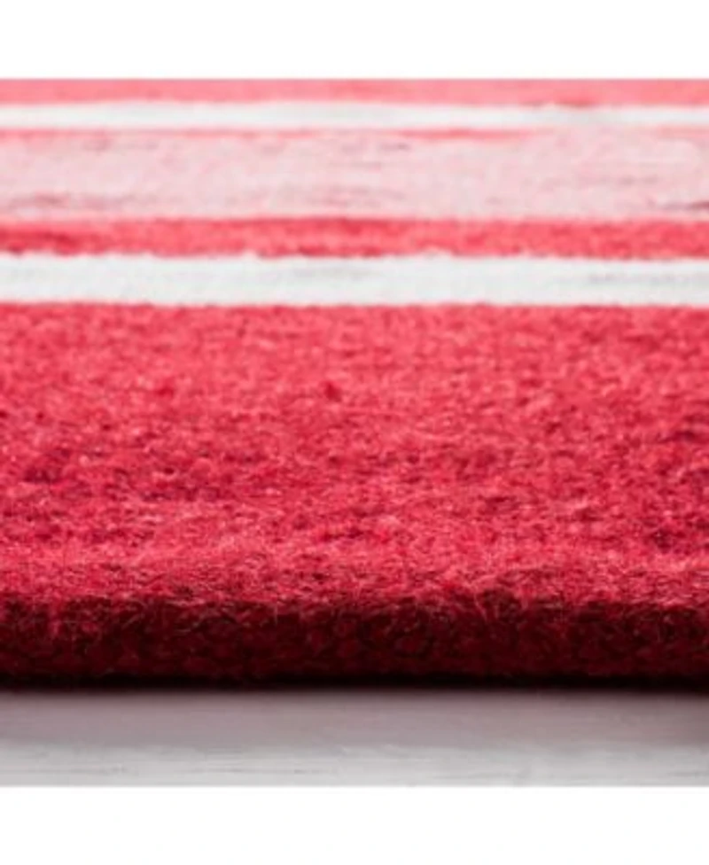 Lauren Ralph Lauren Hanover Stripe Lrl2461d Red Area Rug Collection