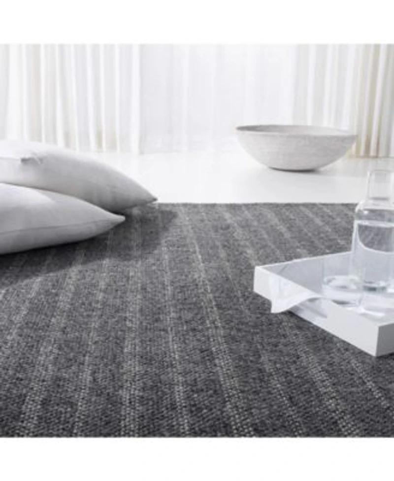 Lauren Ralph Lauren Miles Stripe Lrl6400a Charcoal Area Rug Collection