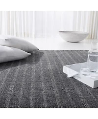 Lauren Ralph Lauren Miles Stripe Lrl6400a Charcoal Area Rug Collection