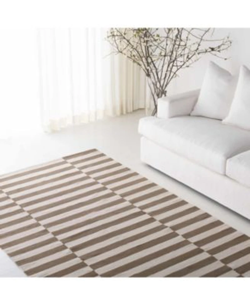 Lauren Ralph Lauren Ludlow Stripe Lrl7350c Sepia Area Rug Collection