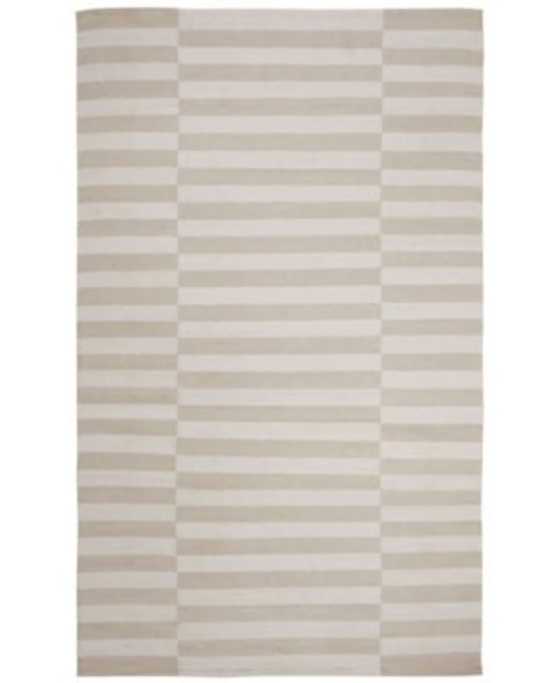 Lauren Ralph Lauren Ludlow Stripe Lrl7350d Alabaster Area Rug Collection