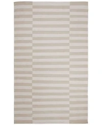 Lauren Ralph Lauren Ludlow Stripe Lrl7350d Alabaster Area Rug Collection