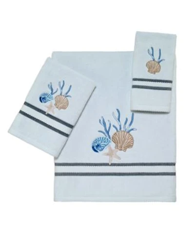 Avanti Blue Lagoon Ombre Seashells Bath Towels
