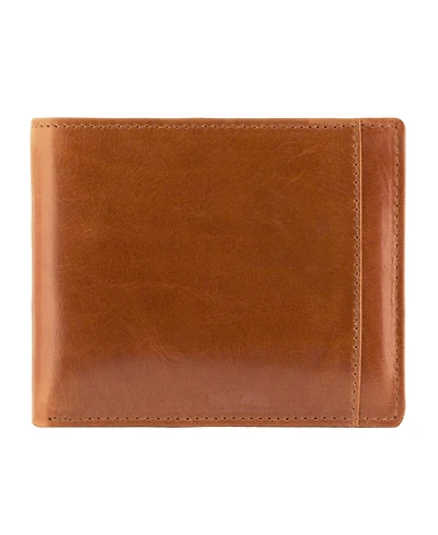 Mancini Casablanca Collection Men's Rfid Secure Center Billfold with Removable Left Wing Passcase
