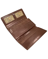 Mancini Casablanca Collection Rfid Secure Ladies Trifold Wallet