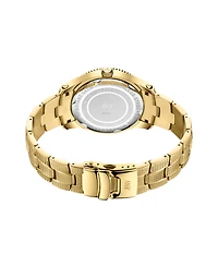 Jbw Men's Jet Setter Gmt 18K Gold-Plated Stainless Steel Bracelet Watch 46mm