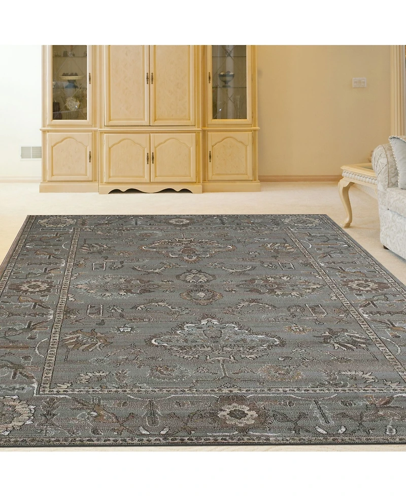 Closeout! Km Home /0030/Gray Cantu Gray 3'3" x 4'11" Area Rug