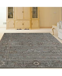 Closeout! Km Home /0031/Gray Cantu Gray 5'3" x 7'3" Area Rug