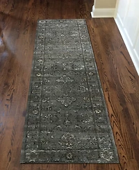 Closeout! Km Home /0033/Gray Cantu Gray 2'2" x 7'7" Runner Rug