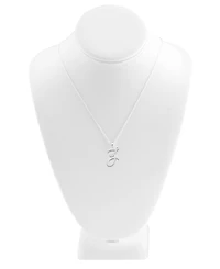 Capital Initial Pendant in Sterling Silver