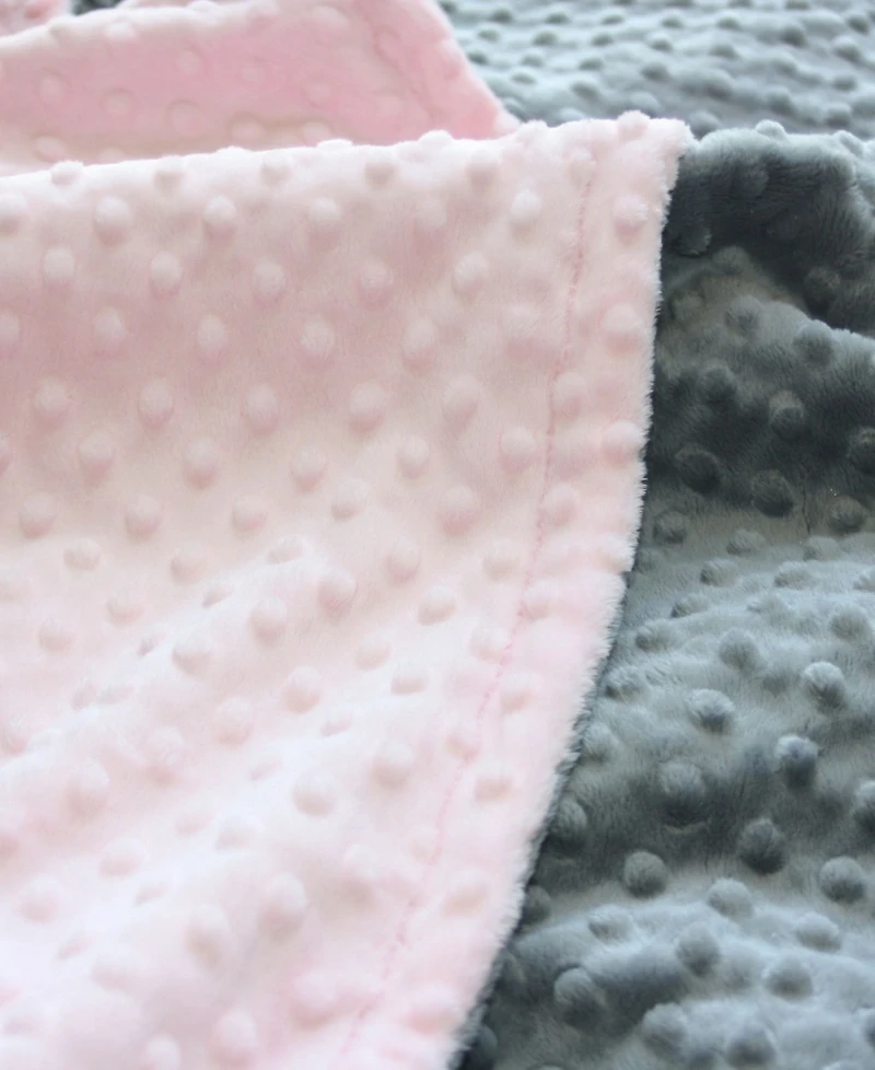 Lil' Cub Hub Minky Baby Girl Blanket