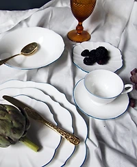 Twig New York Amelie Royal Blue Rim Cup & Saucer