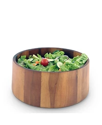 Arthur Court Acacia Wood Serving Bowl for Fruits or Salads Tulip Shape Style Large Wooden Single Bowl