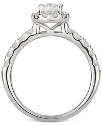 Gia Certified Oval Diamond Bridal Set (1-1/2 ct. t.w.) in 14k White Gold
