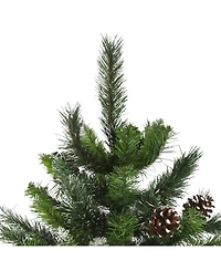 Northlight 7' Snowy Delta Pine with Pine Cones Artificial Christmas Tree - Unlit