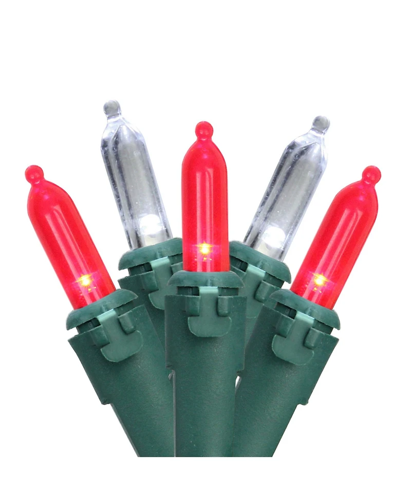 Northlight Set of Pure White Led Mini Christmas Lights 4" Spacing