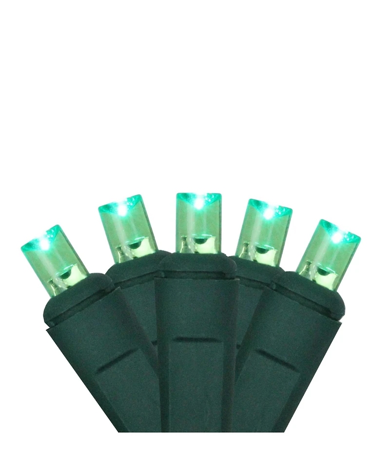 Northlight 2' x 8' Green Led Net Style Tree Trunk Wrap Christmas Lights - Brown Wire