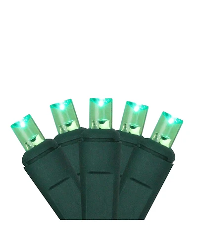 Northlight 2' x 8' Green Led Net Style Tree Trunk Wrap Christmas Lights - Brown Wire