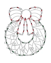 Northlight 18" Lighted Wreath Christmas Window Silhouette Decoration