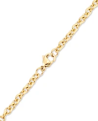 Legacy for Men by Simone I. Smith Men's Polished Bar 24" Pendant Necklace in Yellow Ion-Plated Stainless Steel