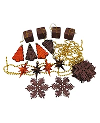 Northlight 125ct Chocolate Brown and Burnt Orange Shatterproof 4-Finish Christmas Ornaments