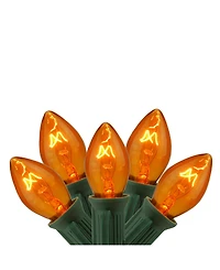 Northlight Set of 25 Transparent C7 Christmas Lights 12" Spacing