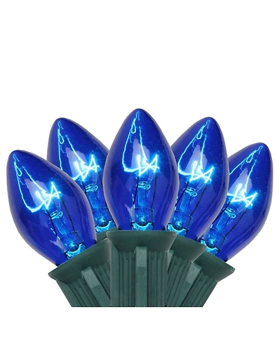 Northlight Set of 25 Transparent C7 Christmas Lights 12" Spacing