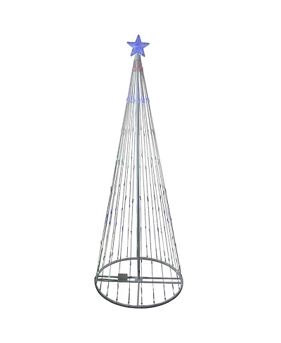 Northlight 9' Multi-Color Led Lighted Show Cone Christmas Tree Outdoor Decoration