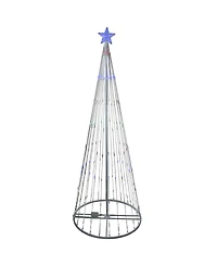 Northlight 9' Multi-Color Led Lighted Show Cone Christmas Tree Outdoor Decoration