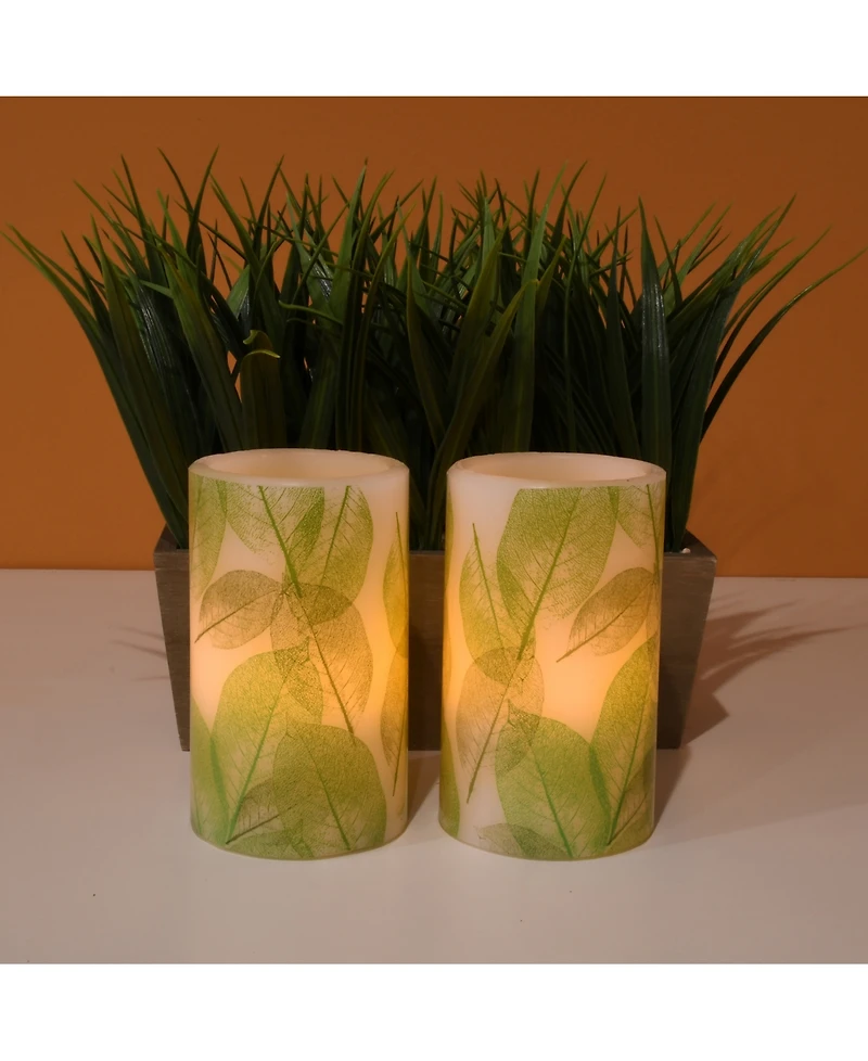 Lumabase Battery Operated Wax Candle, Set of 2