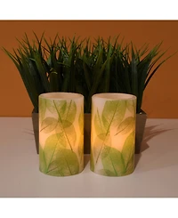 Lumabase Battery Operated Wax Candle, Set of 2