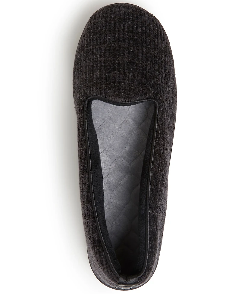 Dearfoams Women's Rebecca Chenille Closed Back Slipper, Online Only