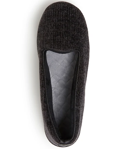 Dearfoams Women's Rebecca Chenille Closed Back Slipper, Online Only