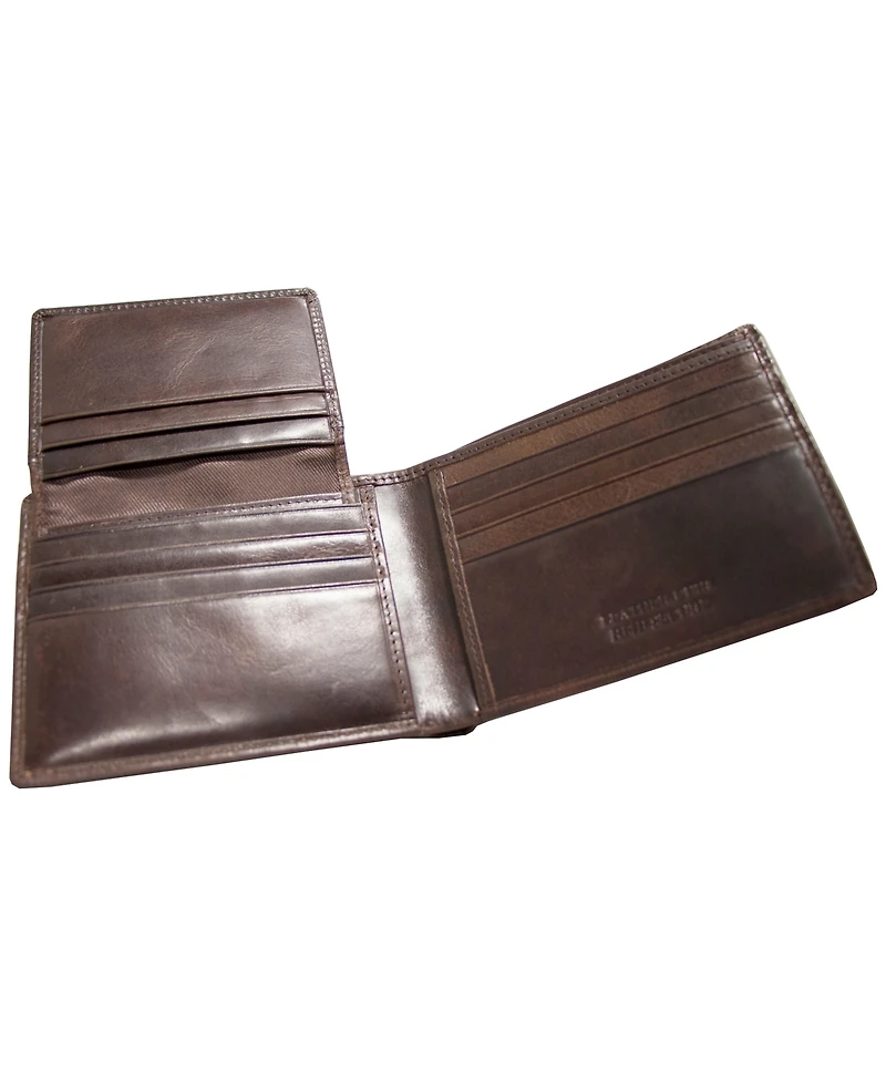 Men's Mancini Boulder Collection Rfid Secure Billfold with Removable Left Wing Passcase